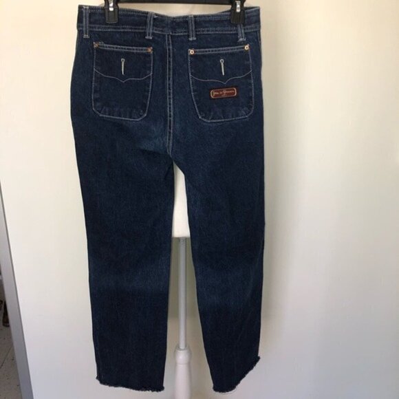 Jean St. Germain Paris Jeans Womens Size 40 Vintage Blue Denim Zipper Button - Picture 8 of 11